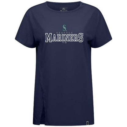 Seattle Mariners Levelwear Women's Influx Journey T-Shirt - Navy