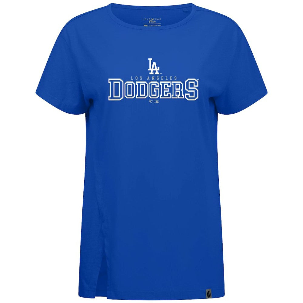 Los Angeles Dodgers Levelwear Women's Influx Journey T-Shirt - Royal