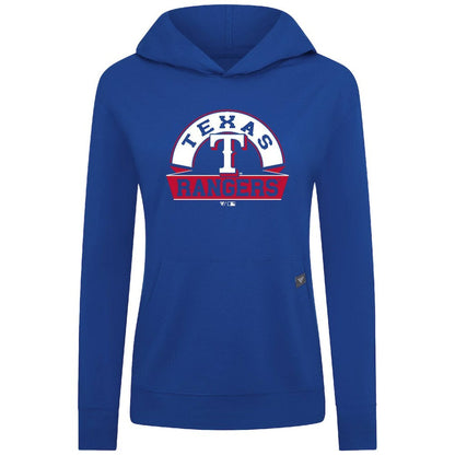Texas Rangers Levelwear Women's Relay Banner Arch Long Sleeve T-Shirt Hoodie - Royal
