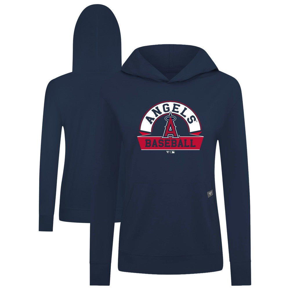 Los Angeles Angels Levelwear Women's Relay Banner Arch Long Sleeve T-Shirt Hoodie - Navy