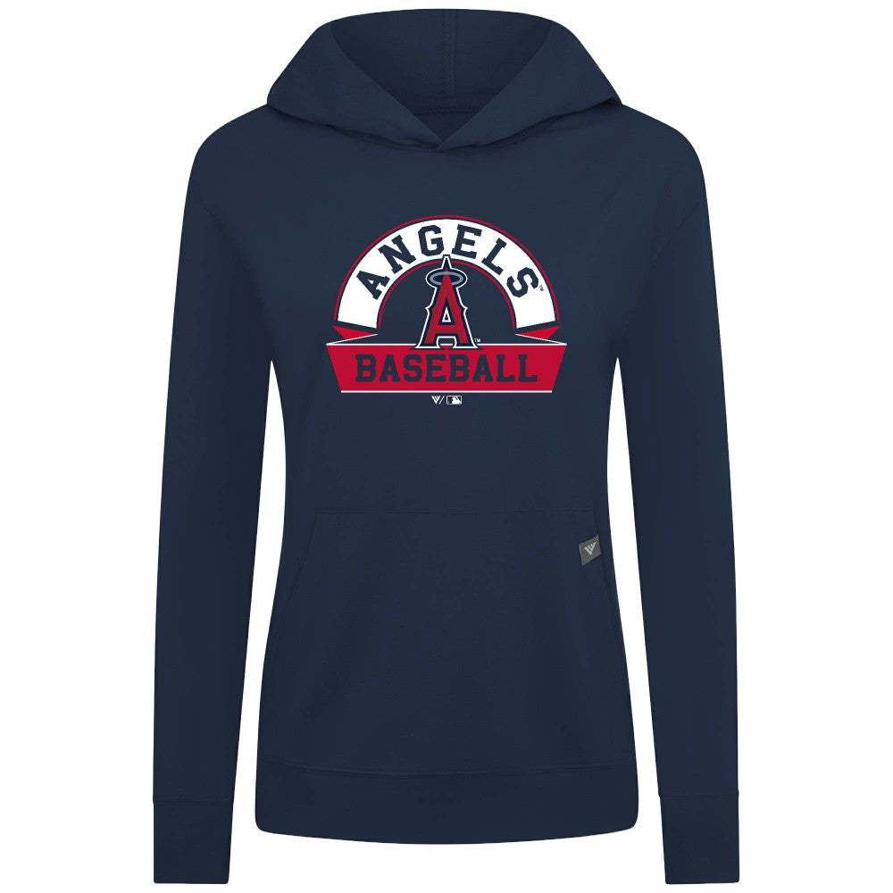 Los Angeles Angels Levelwear Women's Relay Banner Arch Long Sleeve T-Shirt Hoodie - Navy