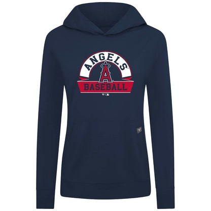Los Angeles Angels Levelwear Women's Relay Banner Arch Long Sleeve T-Shirt Hoodie - Navy