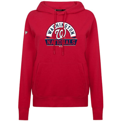 Washington Nationals Levelwear Women's Adorn Banner Arch Hoodie - Red