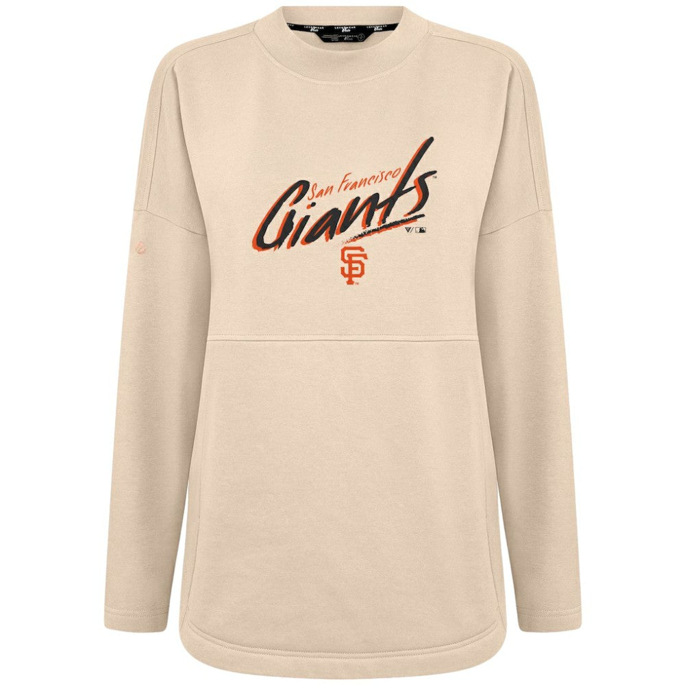 San Francisco Giants Levelwear Women's Oversized Beaudry Sizzle Top - Khaki