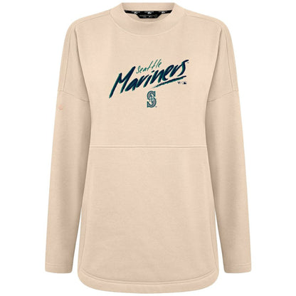 Seattle Mariners Levelwear Women's Oversized Beaudry Sizzle Top - Khaki
