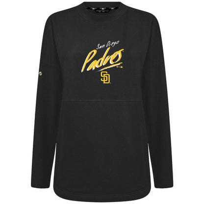 San Diego Padres Levelwear Women's Oversized Beaudry Sizzle Top - Black