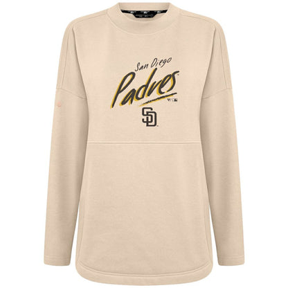 San Diego Padres Levelwear Women's Oversized Beaudry Sizzle Top - Khaki