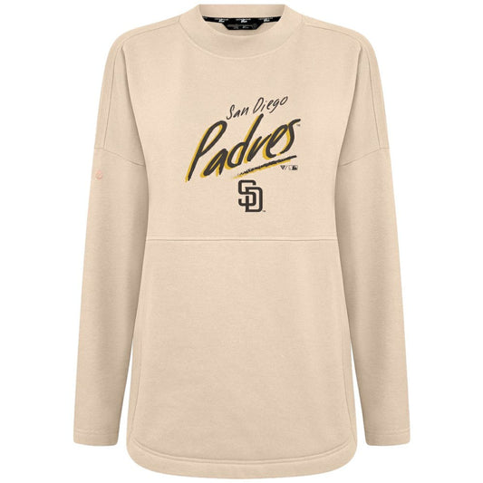 San Diego Padres Levelwear Women's Oversized Beaudry Sizzle Top - Khaki