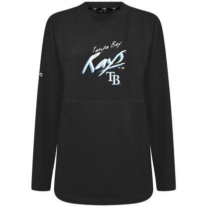 Tampa Bay Rays Levelwear Women's Oversized Beaudry Sizzle Top - Black
