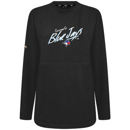 Toronto Blue Jays Levelwear Women's Oversized Beaudry Sizzle Top - Black