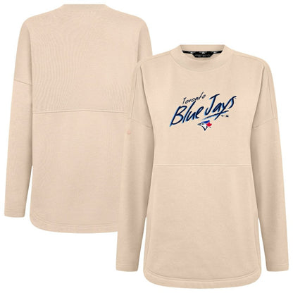 Toronto Blue Jays Levelwear Women's Oversized Beaudry Sizzle Top - Khaki