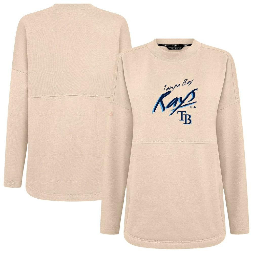 Tampa Bay Rays Levelwear Women's Oversized Beaudry Sizzle Top - Khaki