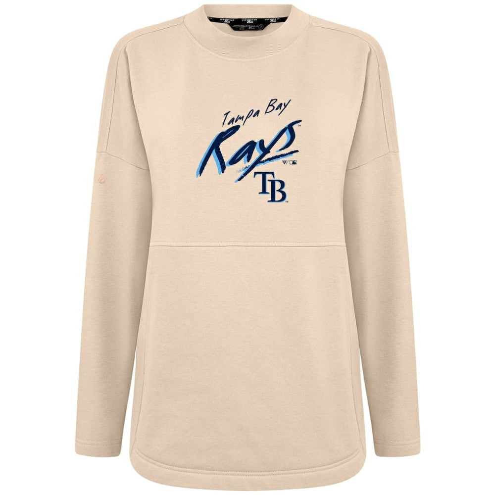Tampa Bay Rays Levelwear Women's Oversized Beaudry Sizzle Top - Khaki