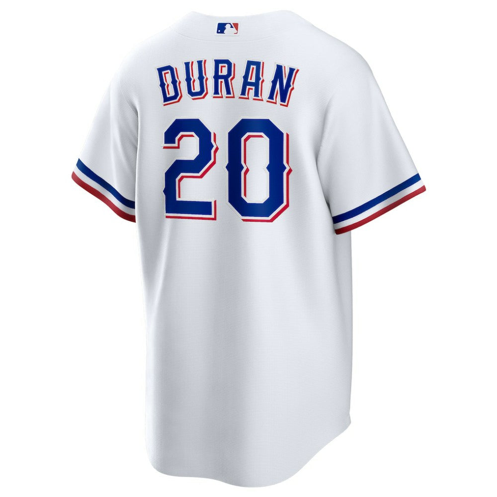 Ezequiel Duran Texas Rangers  Youth Home Replica Jersey - White | Nike