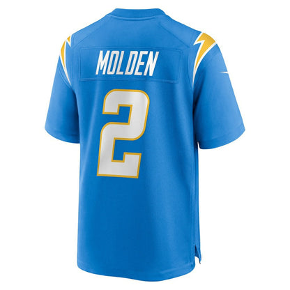 Elijah Molden Los Angeles Chargers Team Game Jersey - Powder Blue | Nike online