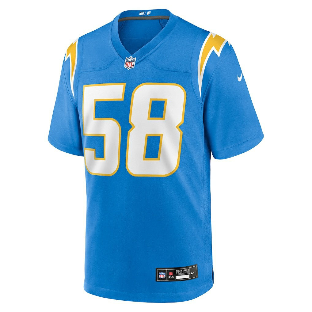 Marlowe Wax Los Angeles Chargers Team Game Jersey - Powder Blue | Nike discount