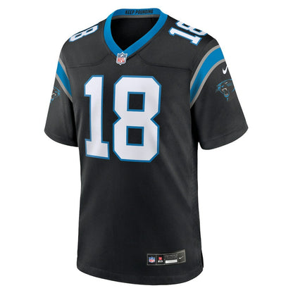 Jalen Coker Carolina Panthers Team Game Jersey - Black | Nike outlet