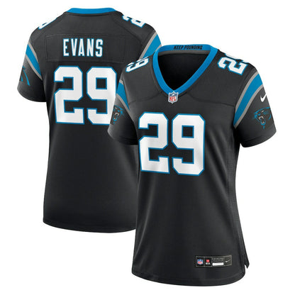 Akayleb Evans Carolina Panthers Women's Team Game Jersey - Black | Nike cheap