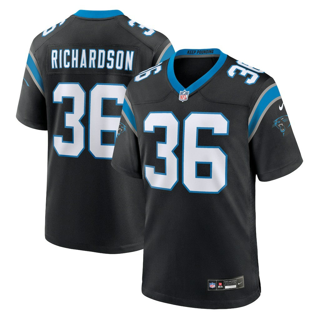 Demani Richardson Carolina Panthers Team Game Jersey - Black | Nike sale