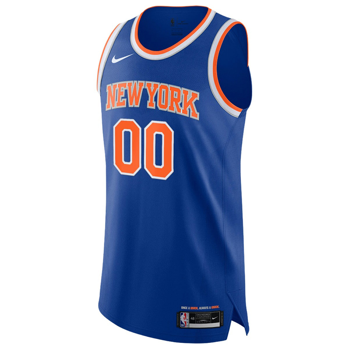 New York Knicks Authentic Custom Jersey - Icon Edition - Blue | Nike outlet