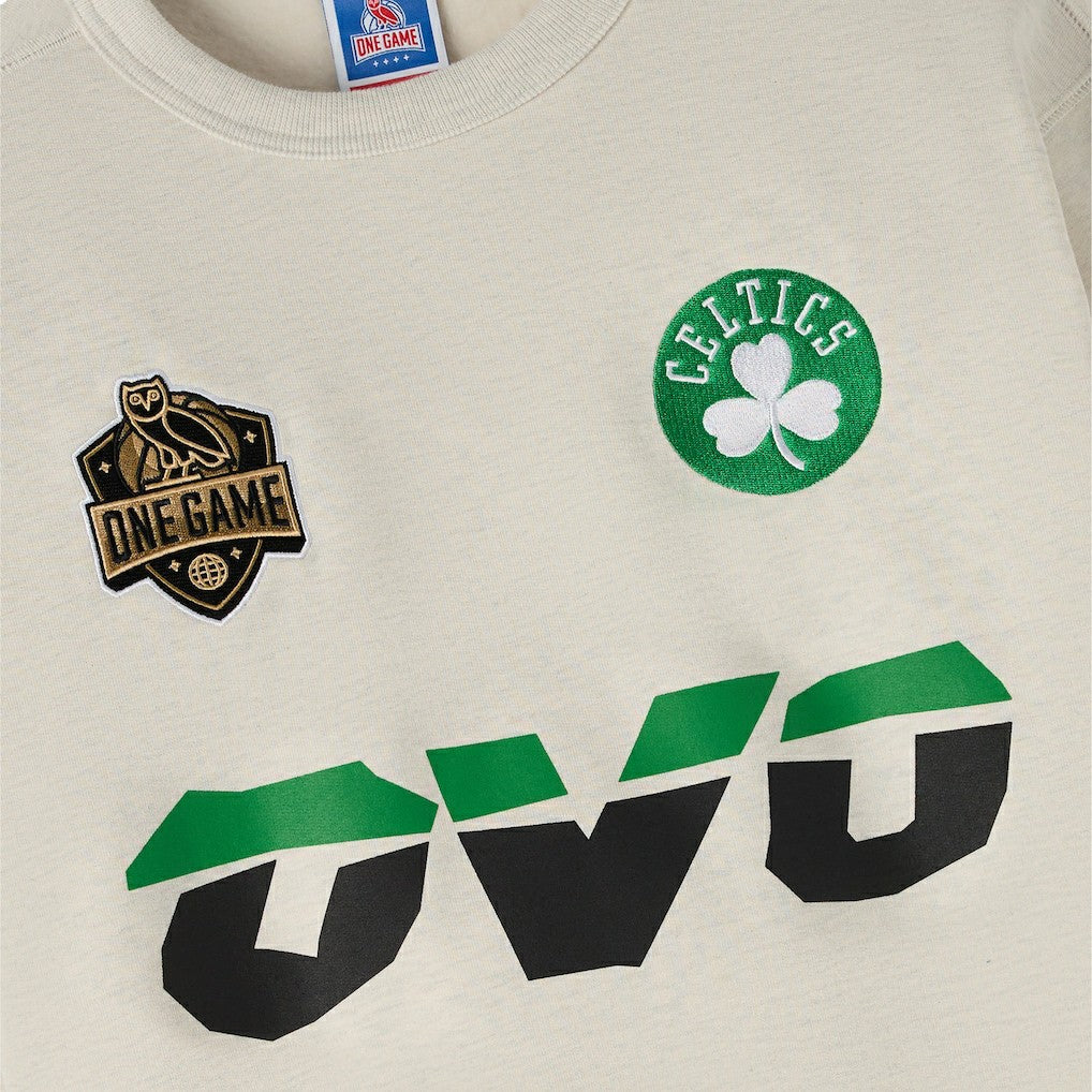 Boston Celtics OVO x NBA Fleece Sweatshirt - Natural for sale