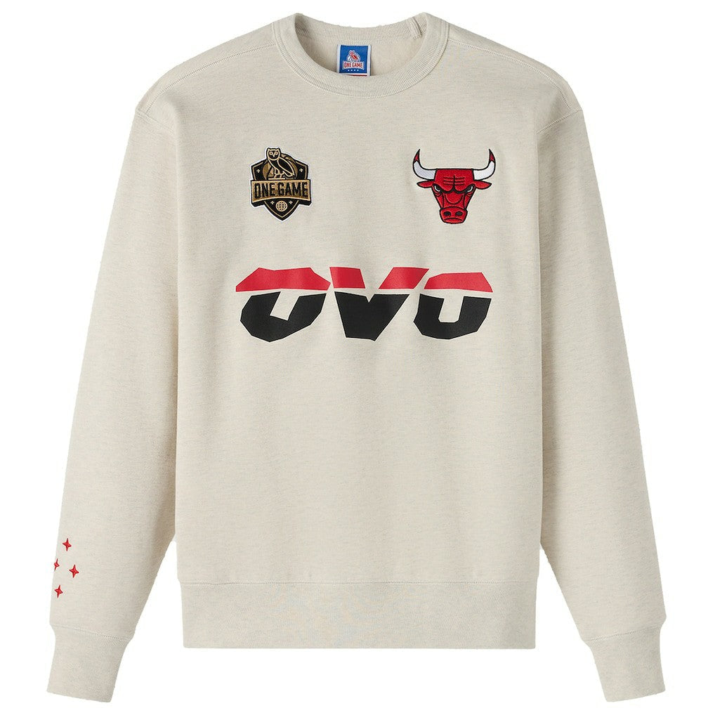 Chicago Bulls OVO x NBA Fleece Sweatshirt - Natural cheap