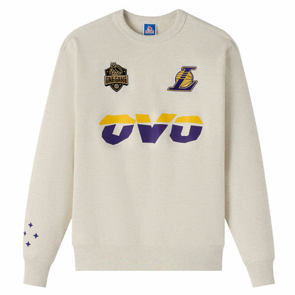 Los Angeles Lakers OVO x NBA Fleece Sweatshirt - Natural shop