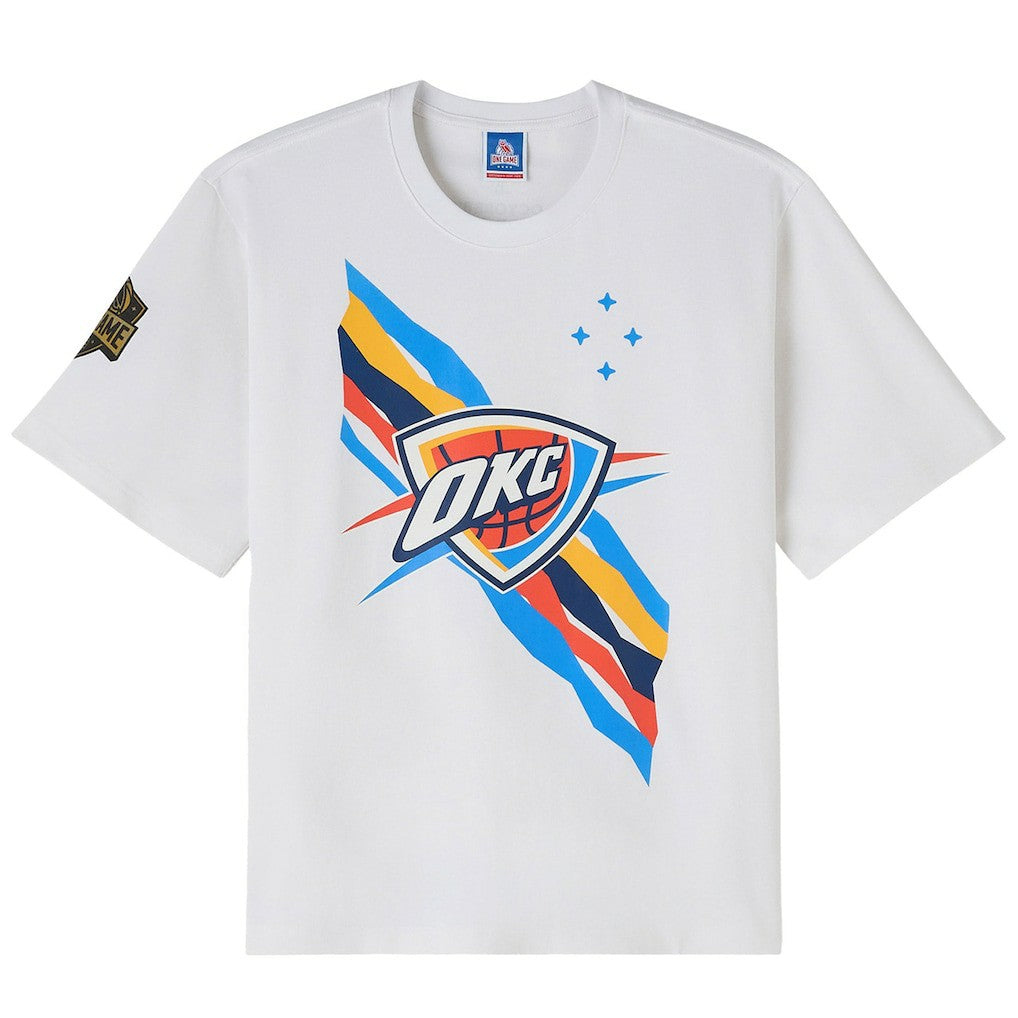 Oklahoma City Thunder OVO x NBA Heavyweight T-Shirt - White sale