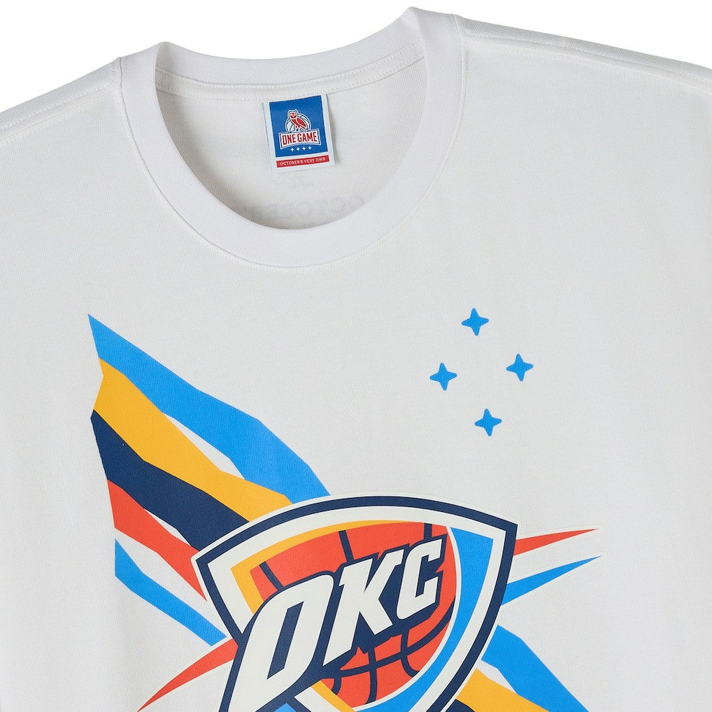 Oklahoma City Thunder OVO x NBA Heavyweight T-Shirt - White sale