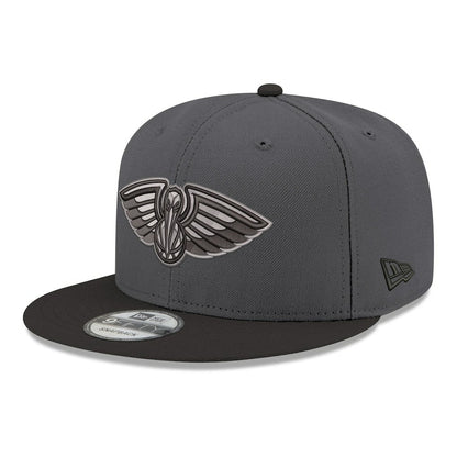 New Orleans Pelicans Logo 2-Tone 9FIFTY Snapback Hat - Gray/Black | New Era outlet