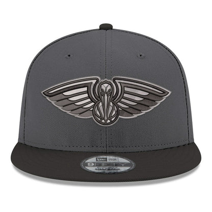 New Orleans Pelicans Logo 2-Tone 9FIFTY Snapback Hat - Gray/Black | New Era outlet
