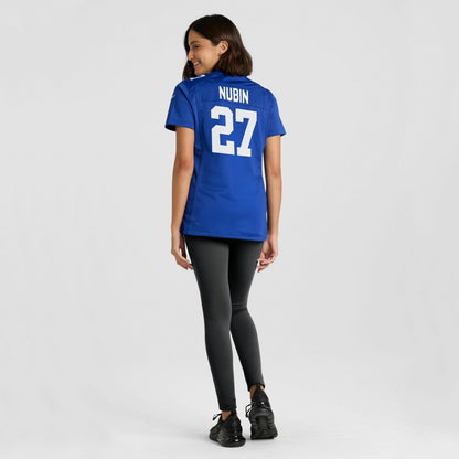 Tyler Nubin New York Giants Women's Team Game Jersey - Royal | Nike for sale