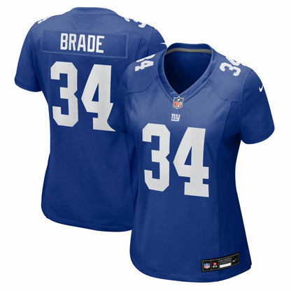 Beau Brade New York Giants Women's Team Game Jersey - Royal | Nike online