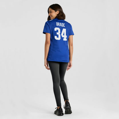 Beau Brade New York Giants Women's Team Game Jersey - Royal | Nike online