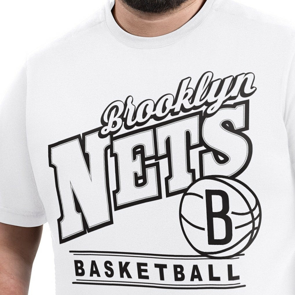 Brooklyn Nets G-III Sports by Carl Banks Adaptive Headliner T-Shirt - White cheap