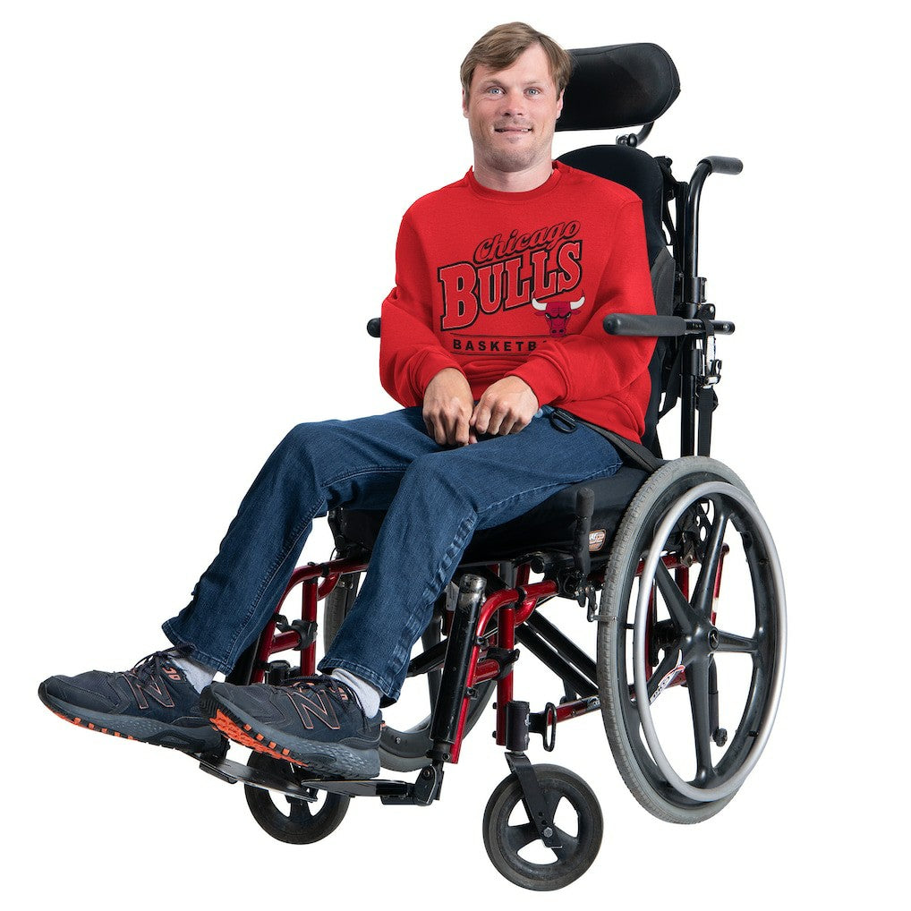 Chicago Bulls G-III Sports by Carl Banks Adaptive Headliner Fleece Crewneck Sweatshirt sale - Red outlet