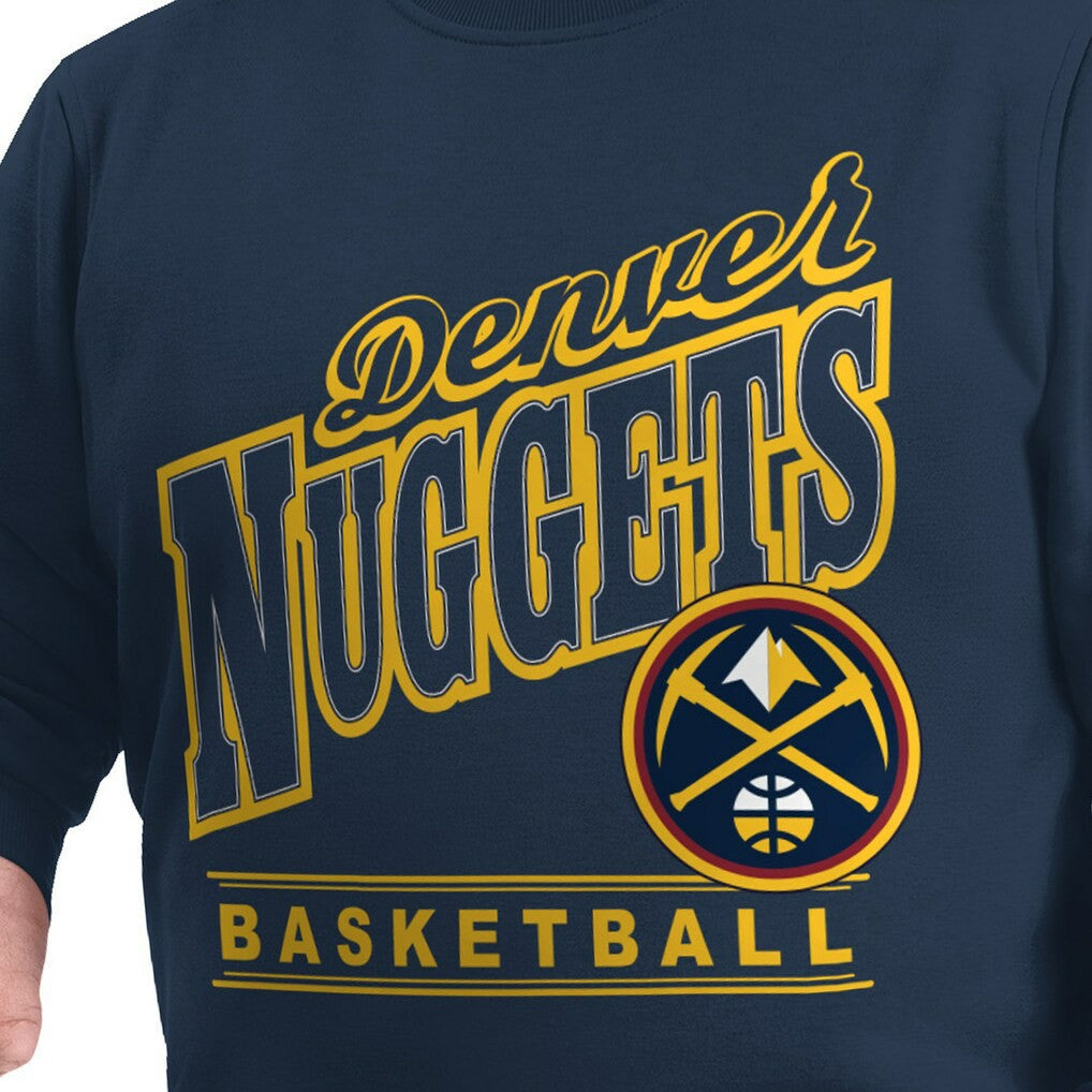 Denver Nuggets G-III Sports by Carl Banks Adaptive Headliner Fleece Crewneck Sweatshirt sale - Navy outlet