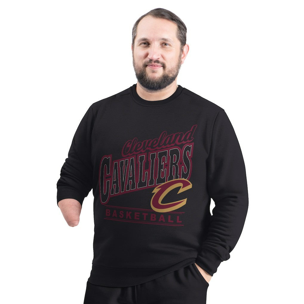 Cleveland Cavaliers G-III Sports by Carl Banks Adaptive Headliner Fleece Crewneck Sweatshirt sale - Black sale