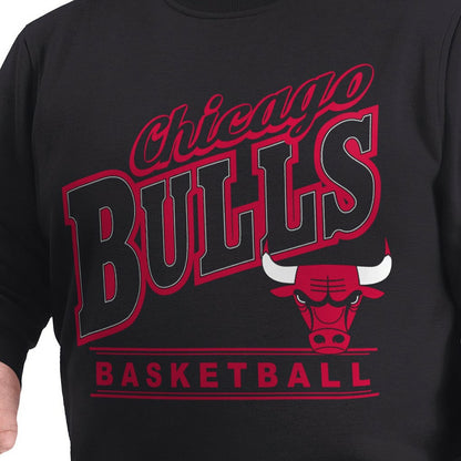 Chicago Bulls G-III Sports by Carl Banks Adaptive Headliner Fleece Crewneck Sweatshirt sale - Black on sale