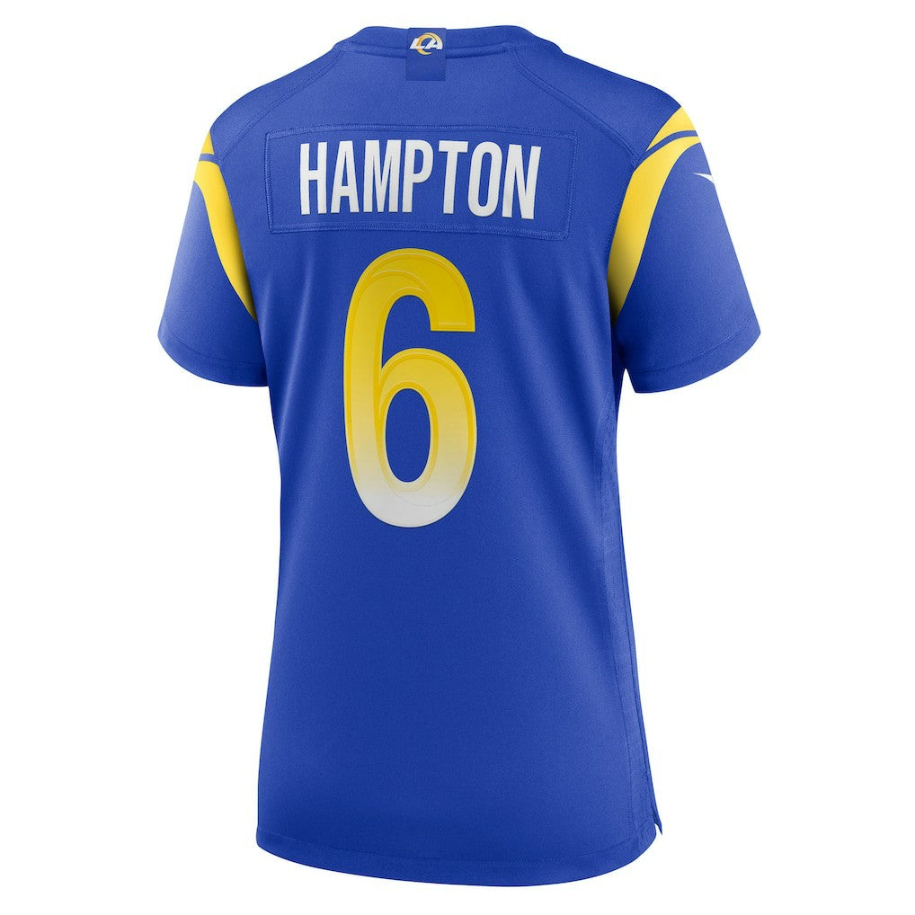 Nick Hampton Los Angeles Rams Women's Team Game Jersey - Royal | Nike sale