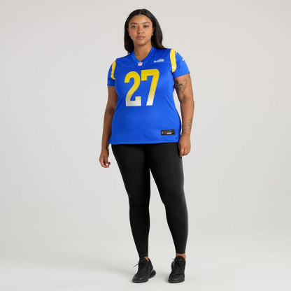 Jarquez Hunter Los Angeles Rams Women's Team Game Jersey - Royal | Nike for sale