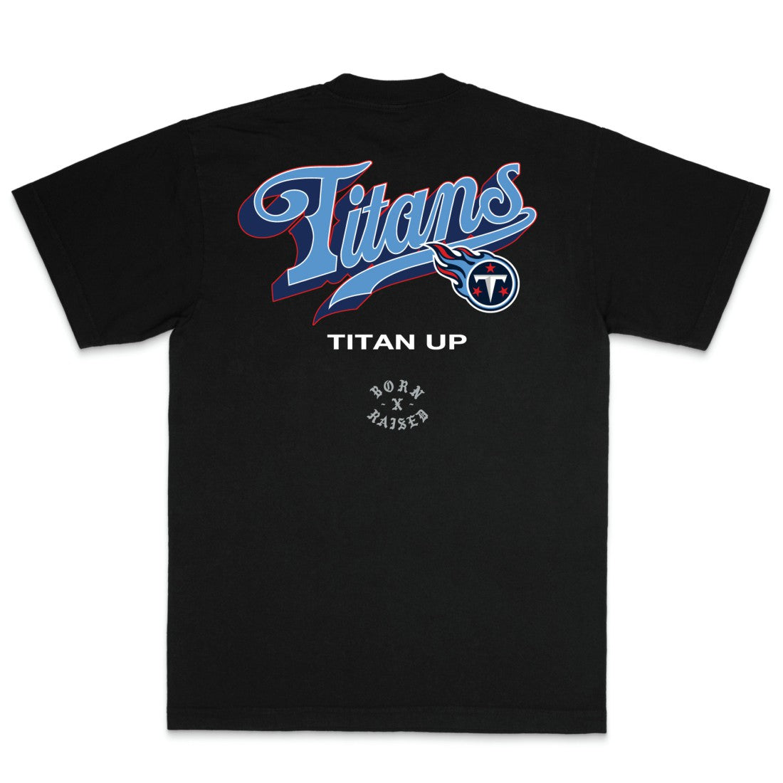 Tennessee Titans Born x Raised Unisex Pro Script T-Shirt - Black sale