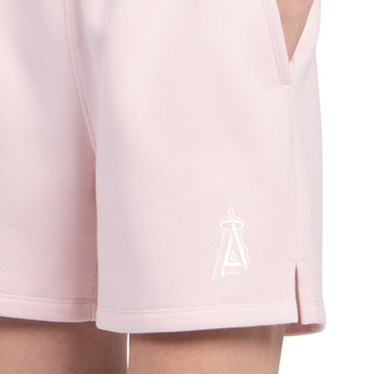 Los Angeles Angels Starter Women's Pastel High Waisted Shorts - Light Pink