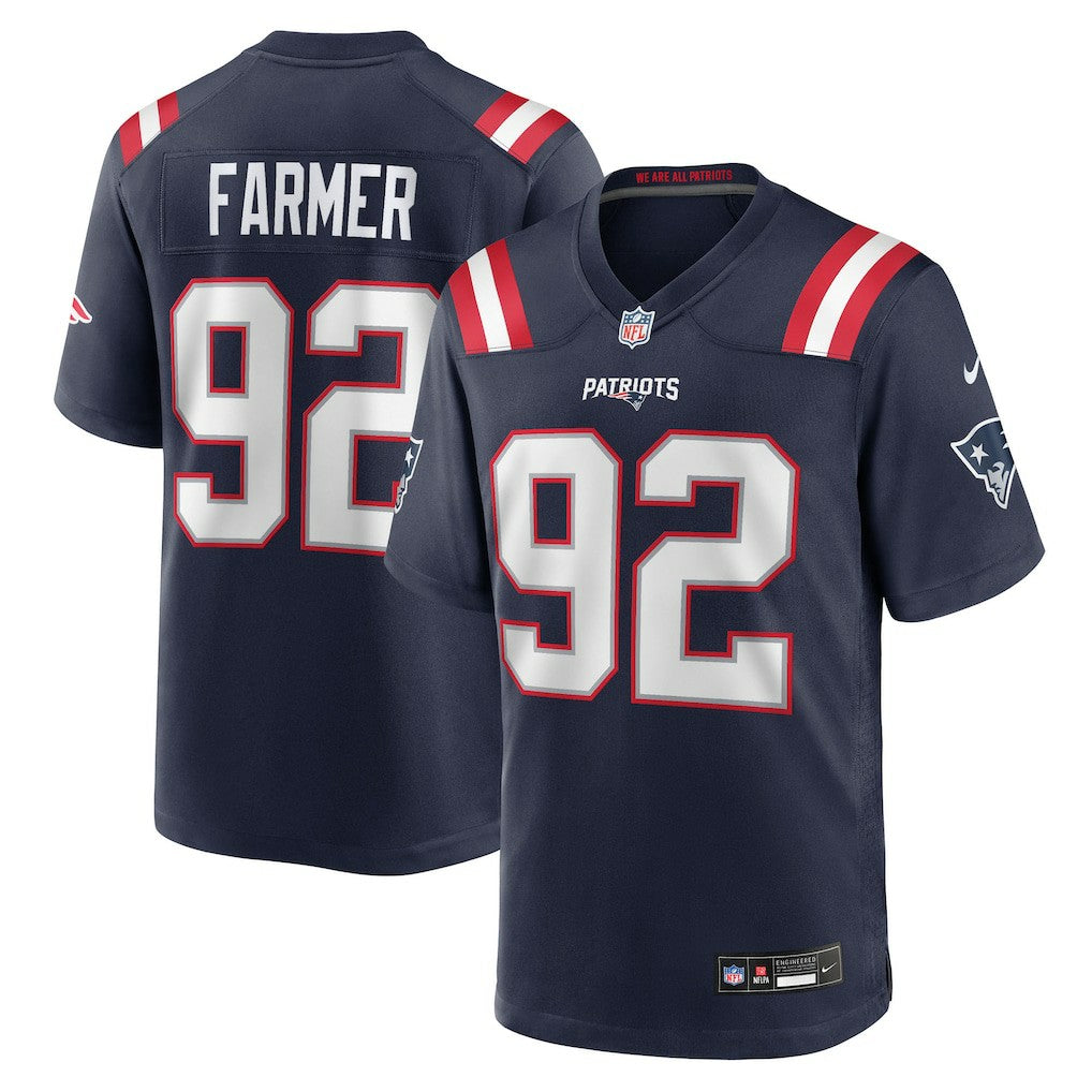 Joshua Farmer New England Patriots Team Game Jersey - Navy | Nike outlet