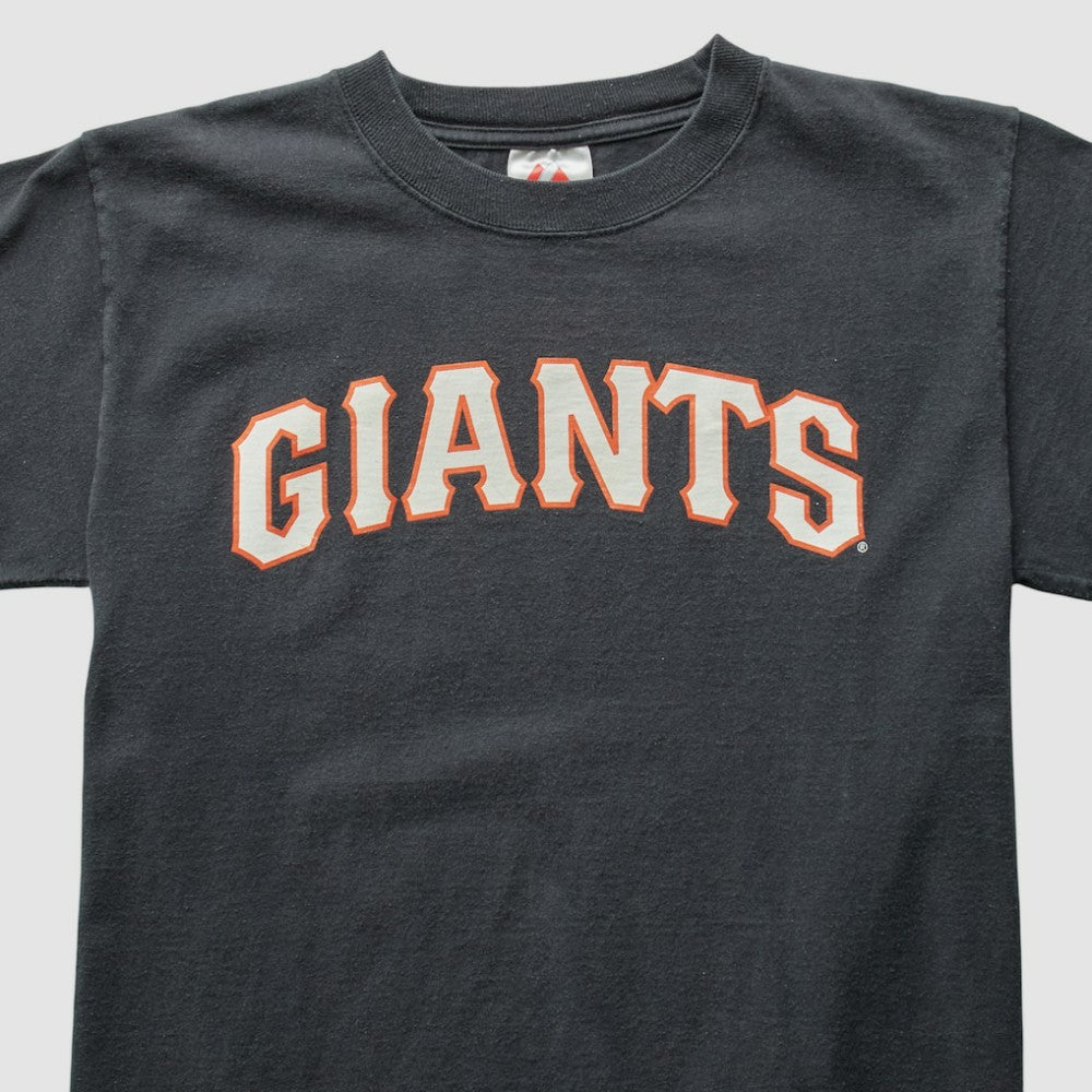 San Francisco Giants Majestic 2000s T-Shirt - Black Vintage