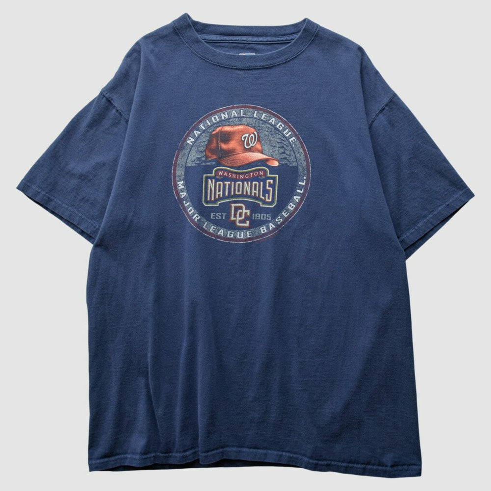 Washington Nationals 2000s T-Shirt - Navy Vintage