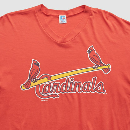 St. Louis Cardinals Russell 1998 T-Shirt - Orange Vintage