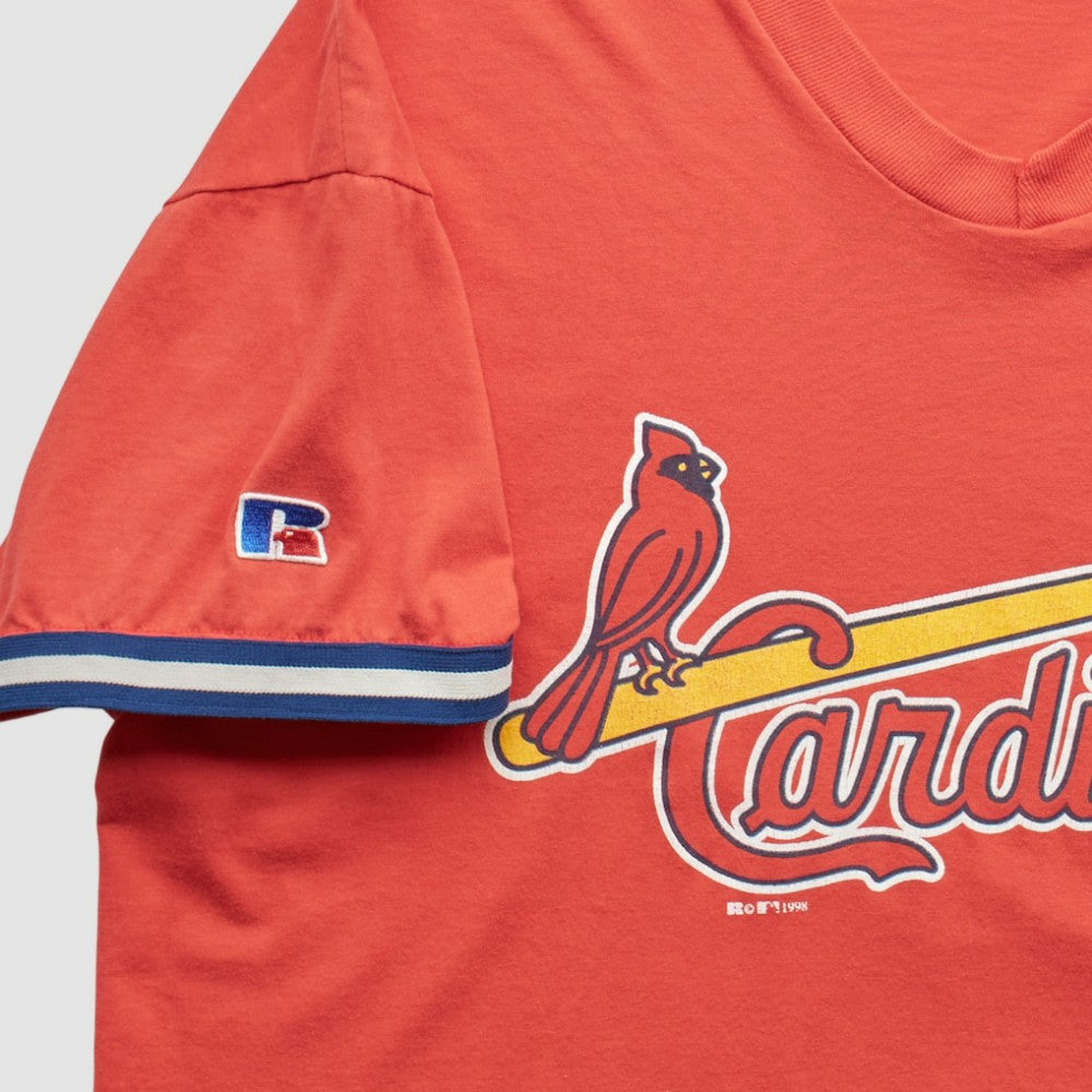St. Louis Cardinals Russell 1998 T-Shirt - Orange Vintage