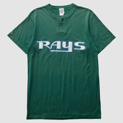 Tampa Bay Rays Majestic 90s T-Shirt - Green Vintage