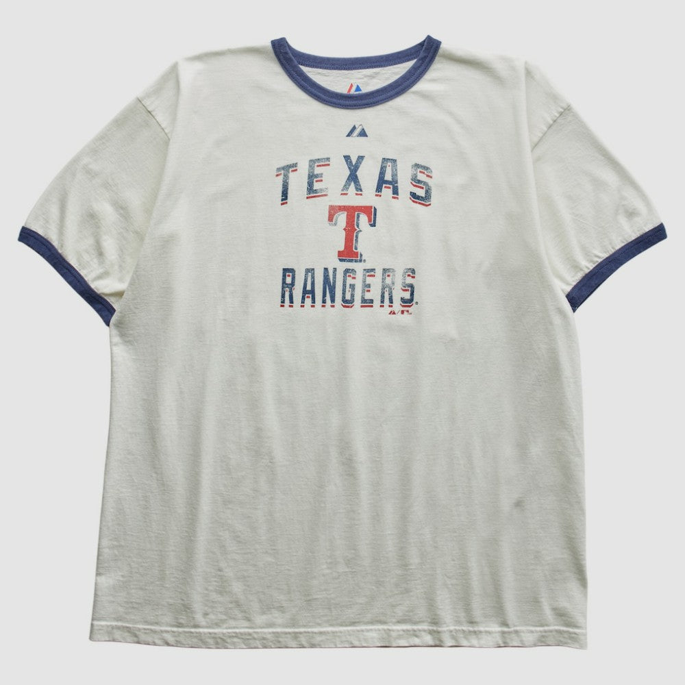 Texas Rangers Majestic 2010 T-Shirt - White Vintage